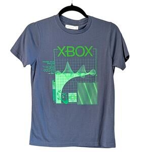 Abercrombie Kids Xbox Graphic T Shirt Boys 11/12 Soft Gray Gamer Tee